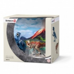 Set Figurine Schleich Set T-Rex Si Velociraptor. Mic - 42216 foto