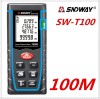 Telemetru Laser Profesional SNDWAY 100M, Precizie 2mm, Lentile Germania, Ruleta Laser cu Functii Pitagora, Distanta, Arie, Volum