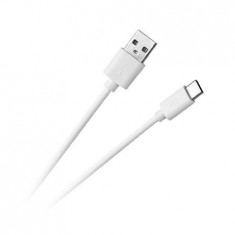 CABLU MICRO USB - USB TIP C ALB foto