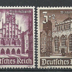 GERMANIA (REICH) 1940 - CLADIRI ISTORICE, 2 timbre cu SARNIERA, R7