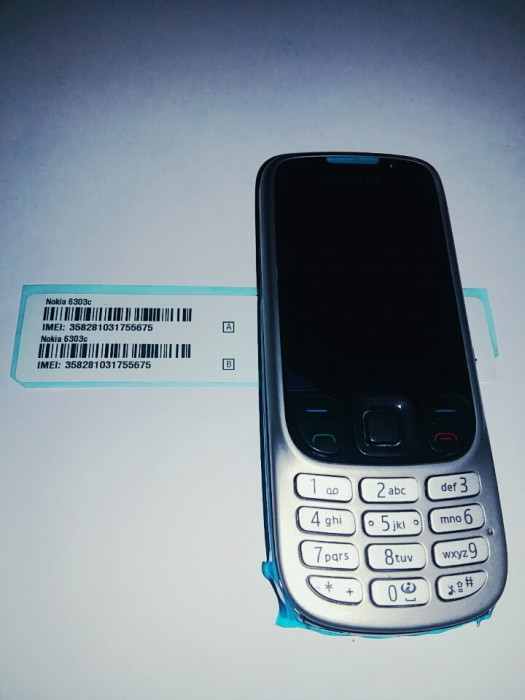 Telefon Nokia 6303 argintiu / reconditionat