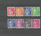 FRANTA 1932/37 - PACEA, serie stampilata DEPARAIATA, PT37, Stampilat
