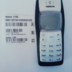 Telefon Nokia 1100 negru / functioneaza in orice retea / reconditionat