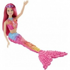 Papusa Barbie Sirena Mattel BRB Mermaid Pink DHM45-DHM47 foto