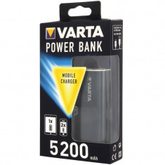 Baterie externa powerbank Varta 5200mAh Dark Gray foto