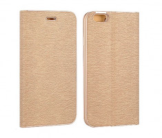 Husa Samsung Galaxy S7 Flip Case Inchidere Magnetica Gold foto