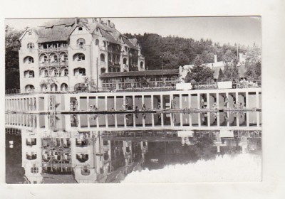 bnk cp Ocna Sibiului - Pavilionul central al bailor - circulata foto