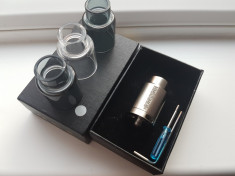 Atomizor Drip Kennedy RDA 24mm SS + 3 buc Glass Cap ( Tigara Electronica ) foto