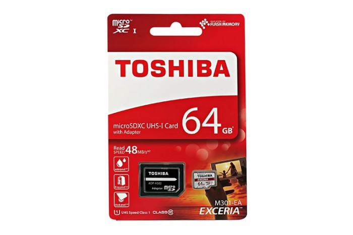 Card Toshiba MicroSD C10 64GB foto mare Card Toshiba MicroSD C10 64GB foto mare