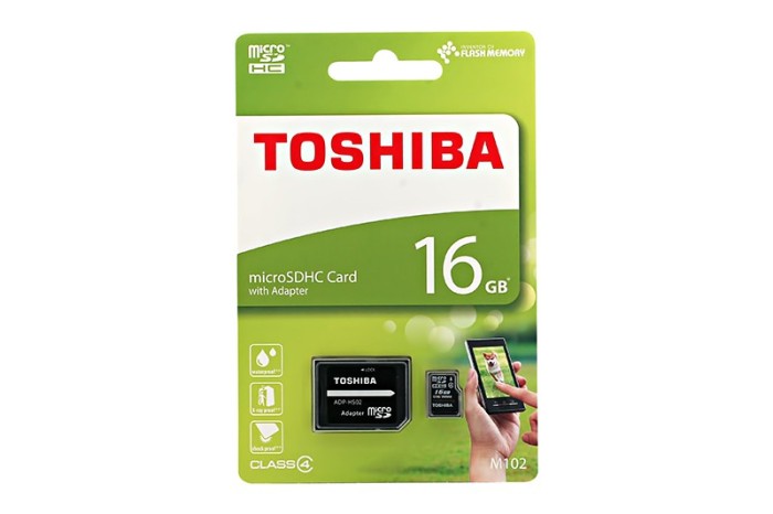 Card Toshiba MicroSD C4 16GB foto mare Card Toshiba MicroSD C4 16GB foto mare