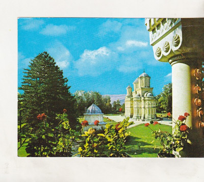 bnk cp Manastirea Curtea de Arges - Vedere - necirculata - marca fixa foto