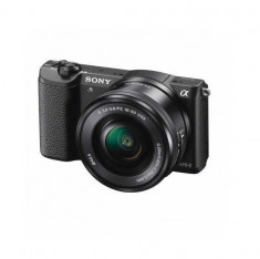 Aparat foto Mirrorless Sony Alpha A5100 24.3 Mpx WiFi NFC Black Kit 16-50mm foto