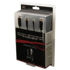 Cablu HDMI 1.3 &amp;amp; Cablu USB de incarcare 2.0 SONY PS3 foto