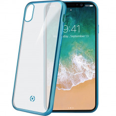 Husa Protectie Spate Celly LASERMATT900LB Laser Matt Albastru pentru APPLE iPhone X foto