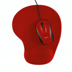 Mouse Trust Primo , USB , Optic , 1000 DPI , Mouse pad inclus , Rosu foto