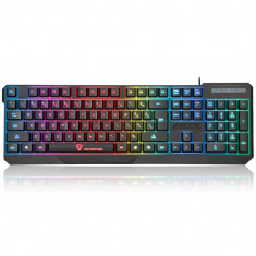 Tastatura Gaming MotoSpeed USB iluminata LED multicolor foto