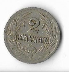 Moneda 2 centesimos 1924 - Uruguay foto