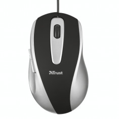 Mouse Trust Easyclick , USB , Optic , 1000 DPI , Negru/Gri foto