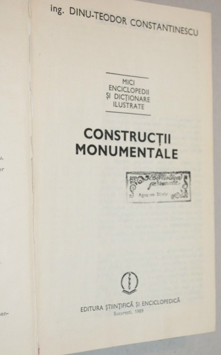 Constructii monumentale - Dinu - Teodor Constantinescu