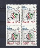 ITALIA 1986 &ndash; AVION IN ZBOR, ANUL MONDIAL AL PACII, bloc MNH, A32, Nestampilat