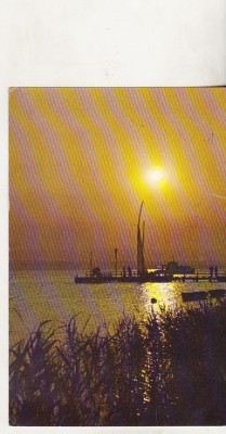 bnk cp Mamaia - Apus de soare la Siut Ghiol - circulata foto