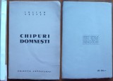 Iulian Vesper , Chipuri domnesti , Colectia Luceafarul , 1944 , editia 1