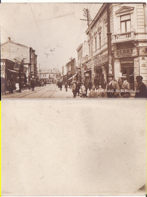 Galati- Strada Berthelot -magazine, iudaica, rara foto