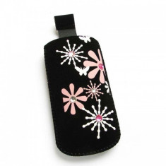 Husa Nokia 6234 Pink Flowers Strap Size M foto