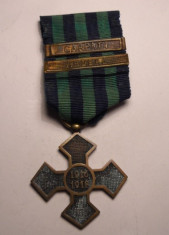 Crucea Comemorativa 1916 1918 cu Baretele Carpati si Ardeal foto