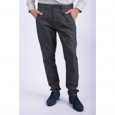 Pantaloni Selected Five Geo Herringbone Gri foto