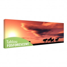 Tablou fosforescent Vanatoare de zebre foto