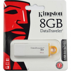 MEMORIE USB KINGSTON, 8GB DATA TRAVELER G4 GALBEN, USB 3.1/3.0/2.0 foto