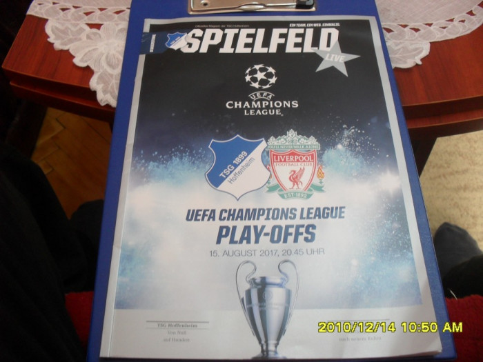 program TSG Hoffenheim - Liverpool