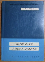 Despre numere si studiul numerelor / G.N. Berman foto