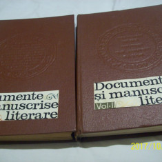 documenete si manuscrise literare ,vol I,II, an 1967,1969