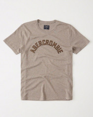 Tricou Abercrombie &amp;amp; Fitch kaki, mas L-REDUCERE FINALA foto