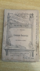 RWX 19 - BIBLIOTECA PENTRU TOTI 156 - CRONICELE DOCTORULUI - DR URECHIA - 1898 foto