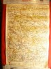 Harta Basarabia 1928, Chisinau, Orhei, Husi, Litografie, 32x48cm, Prof. Moldoveanu, jud. Falciu, Cahul, Tighina