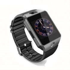 Smart Watch DZ09 Bluetooth compatibil Android/Apple SIM Full Black-NEW foto