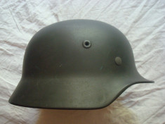 Casca militara germana, originala, model M&amp;#039;40/decor/razboi/nazi/colectie foto