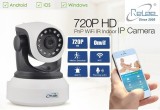 Camera IP Wireless / WIFI IR supraveghere Relee rotativa cu alarma HD