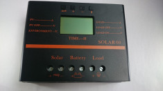 Regulator/Controller Solar Fotovoltaic, pentru panouri solare PWM 60A, LCD foto