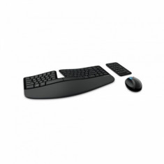 Kit mouse si tastatura Microsoft Sculpt Ergonomic , Fara Fir , USB Receiver , Negru foto