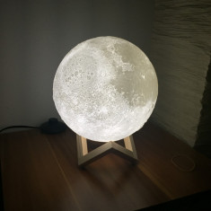 Luna plina la tine in dormitor foto