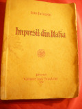 Ioan Petrovici - Impresii din Italia - Prima Ed. 1930 Ed.Casei Scoalelor