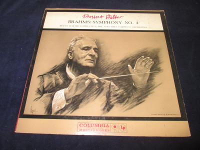 Brahms/Bruno Walter - Symphony No.4 _ vinyl,LP _ Columbia (Canada) foto