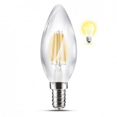 Bec led Filament Lumanare 4W E14 3000K, Braytron foto