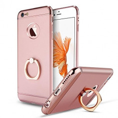 Husa telefon Iphone 7 PLUS ofera protectie 3in1 Ultrasubtire (Ring) - Rose Gold foto