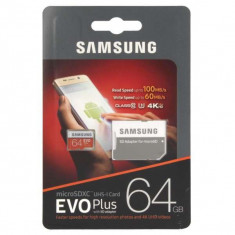 Card Memorie Samsung micro SDXC EVO Plus UHS-1 64GB + Adaptor SD foto