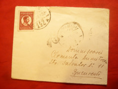 Plic circ. Piatra Neamt- Buc. cu stamp. goarna nr.9 , 1930 foto